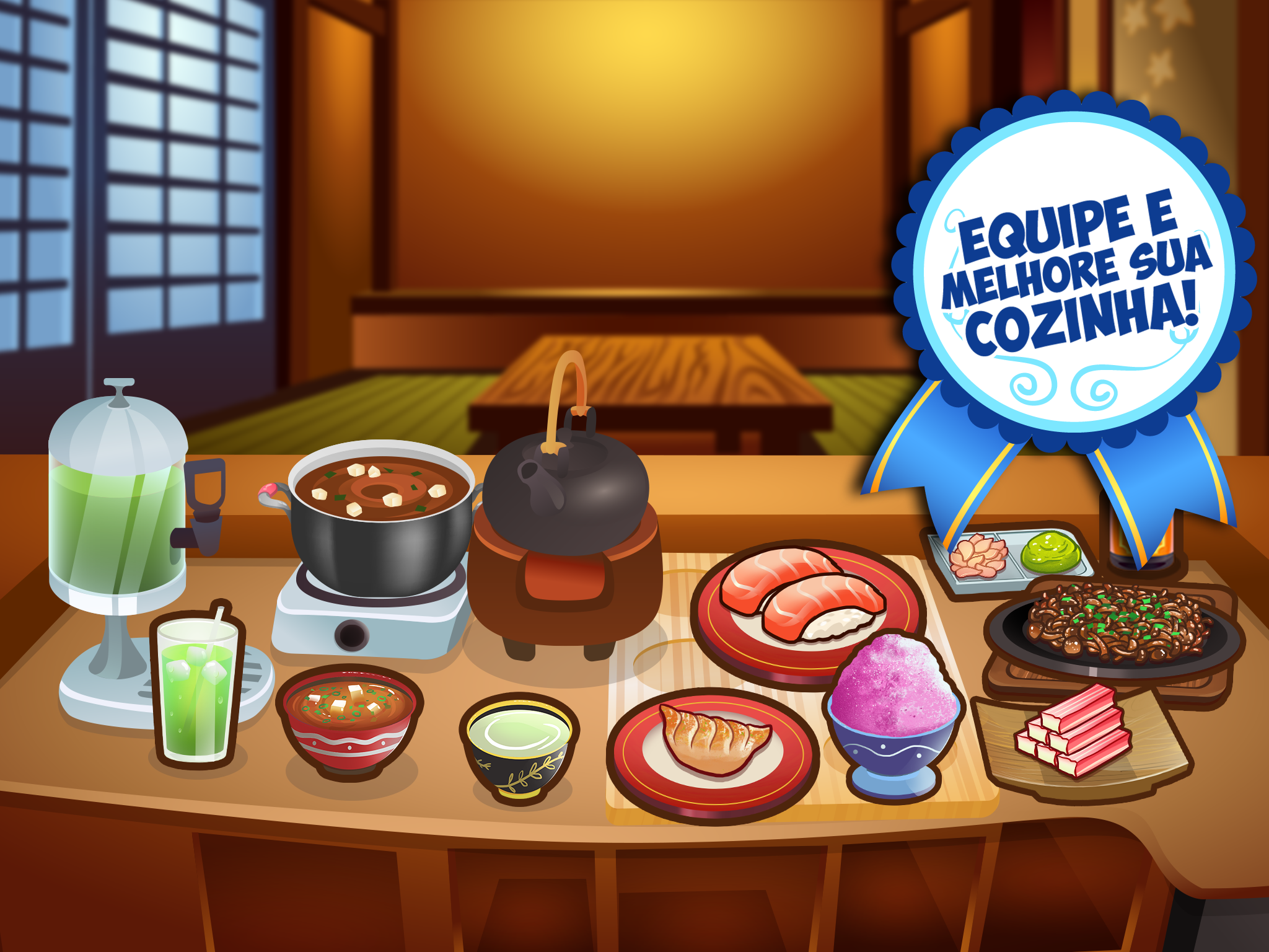 Captura de Tela do Jogo My Sushi Shop: Jogo de Comida