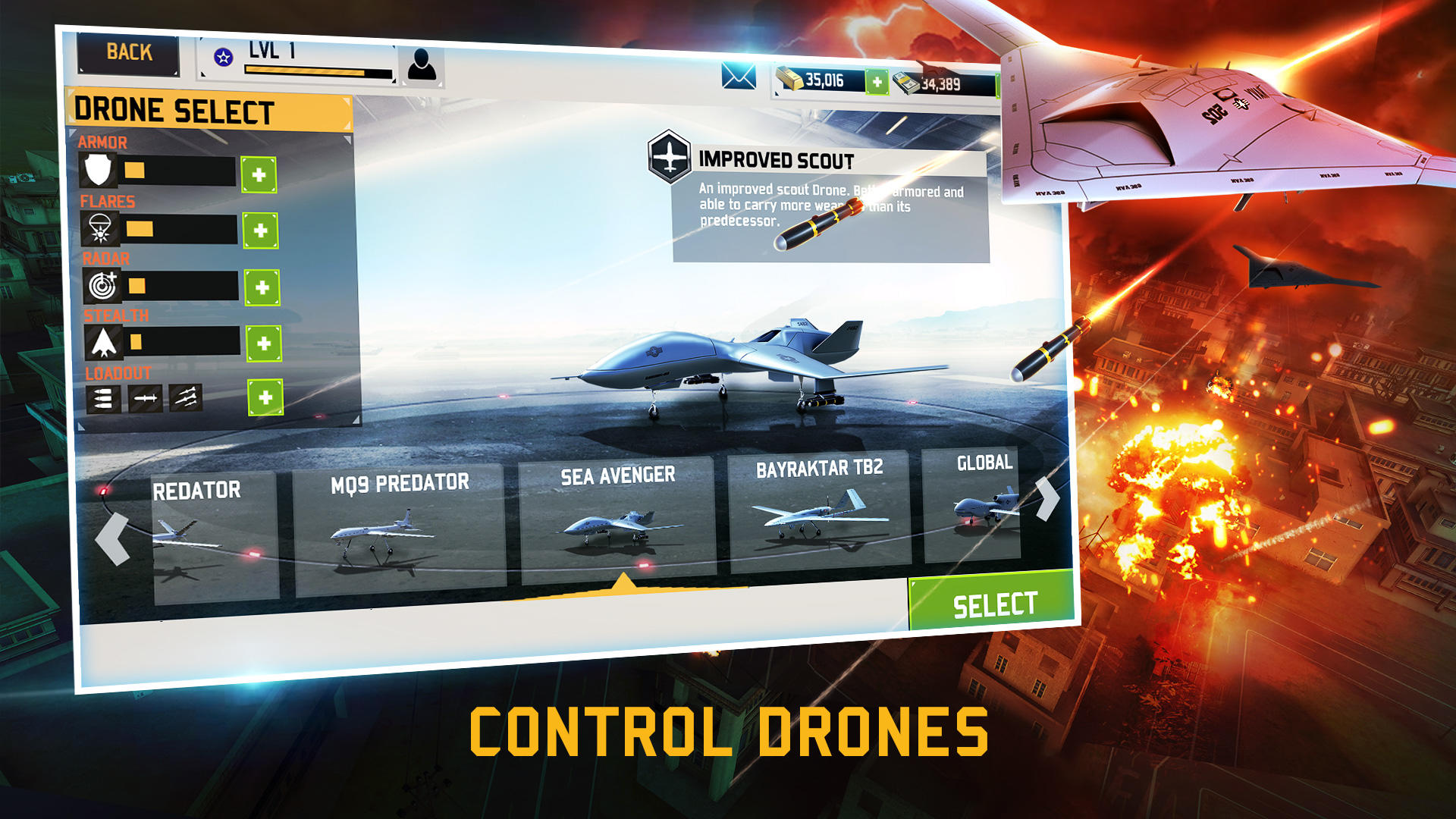 Скриншот игры Drone : Shadow Strike 3