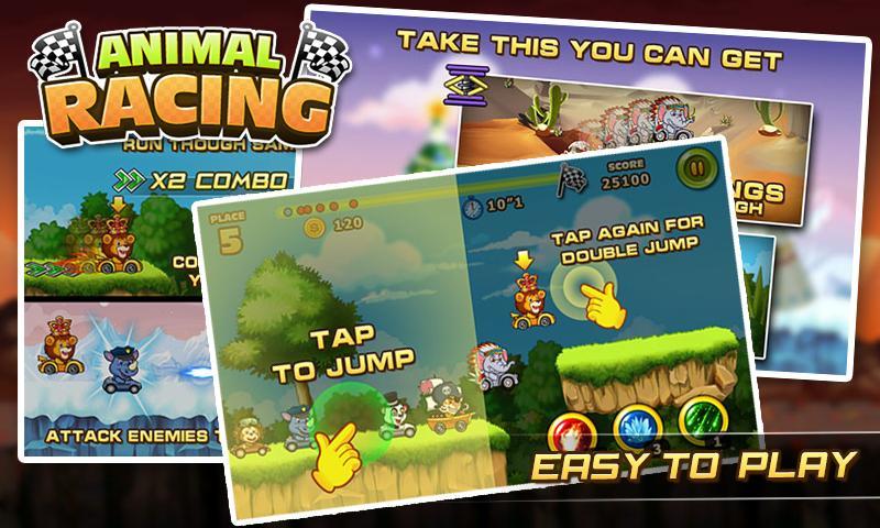 Screenshot 1 of การกลับมาของ Animal Racing 1.0.1