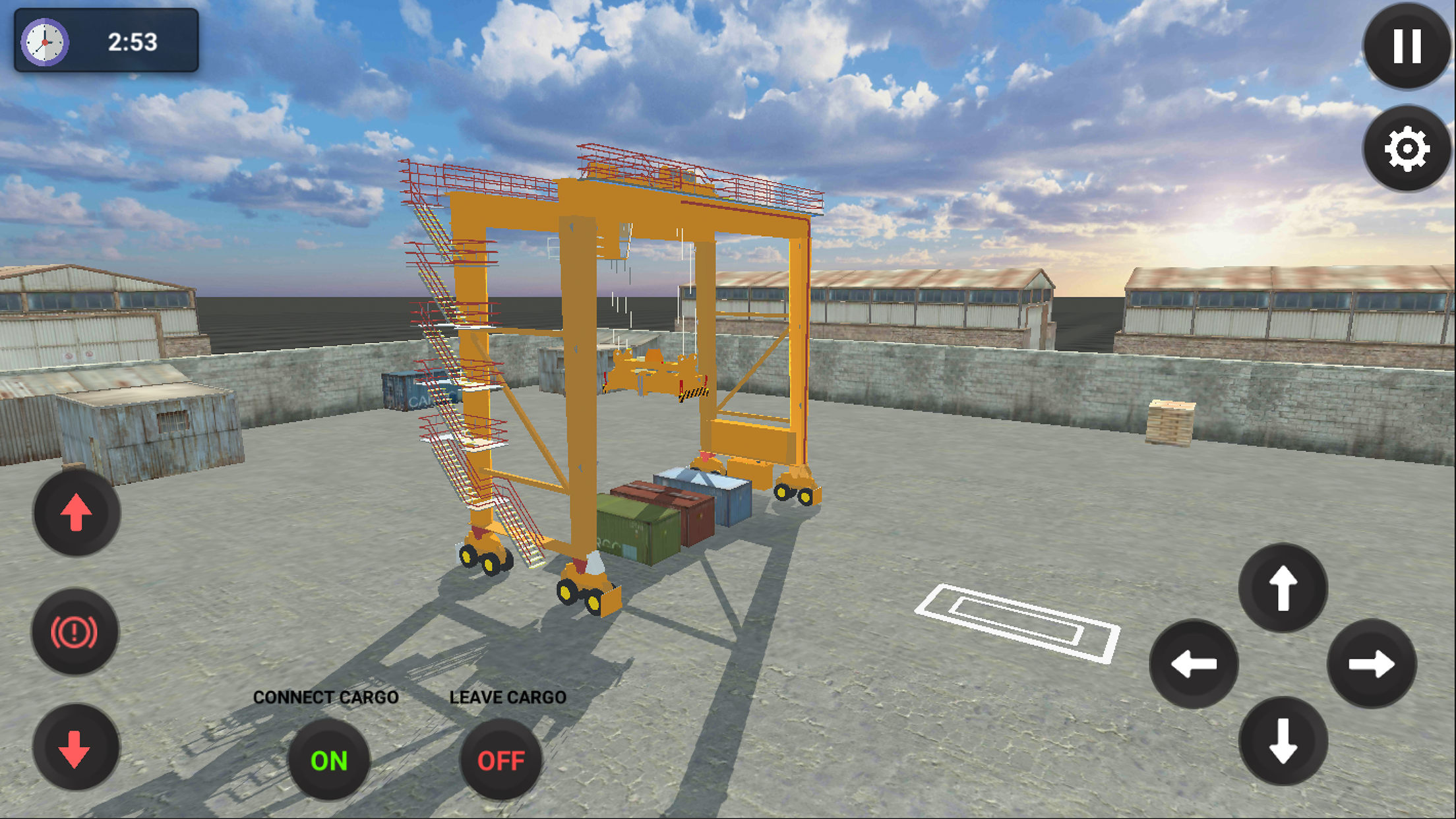 Seaport Crane Works Game Screenshot