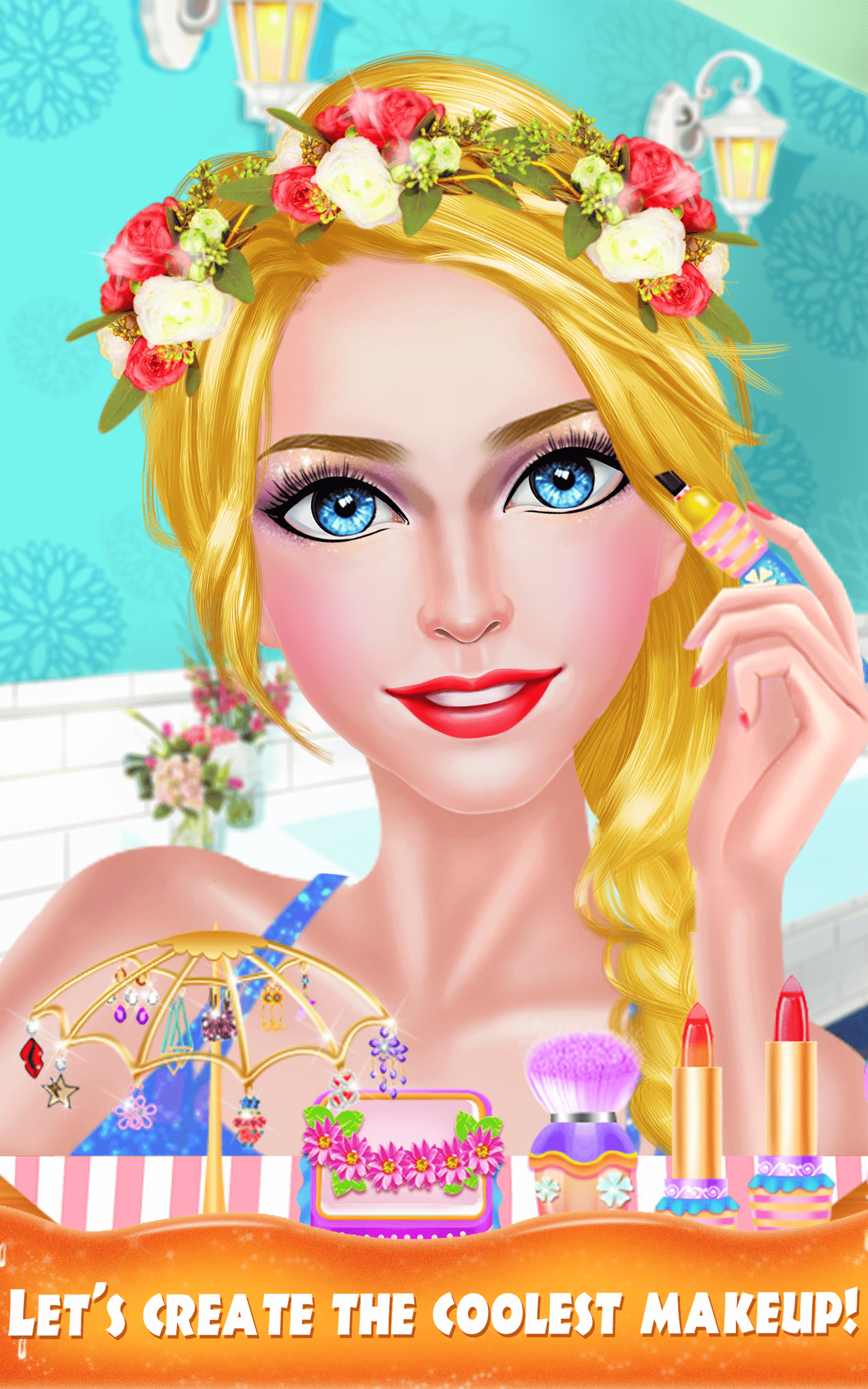 High School Water Park Salon Game Screenshot