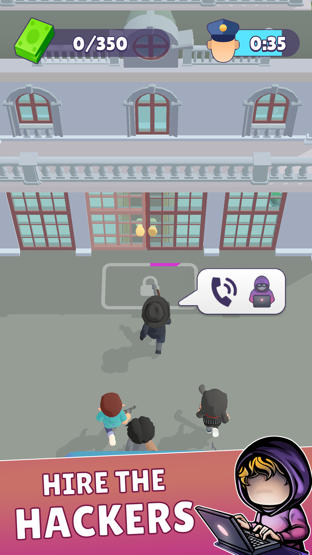 Merge Gangster Heist vs Police Game Screenshot