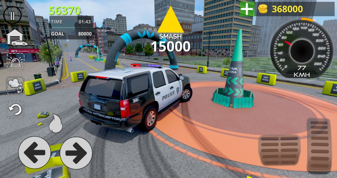 Screenshot of Police Car Drift Simulator