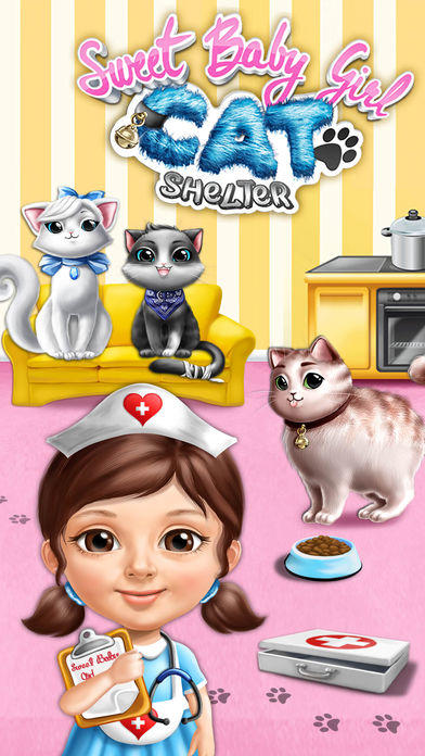 Screenshot 1 of Sweet Baby Girl Cat Shelter – Sem anúncios 