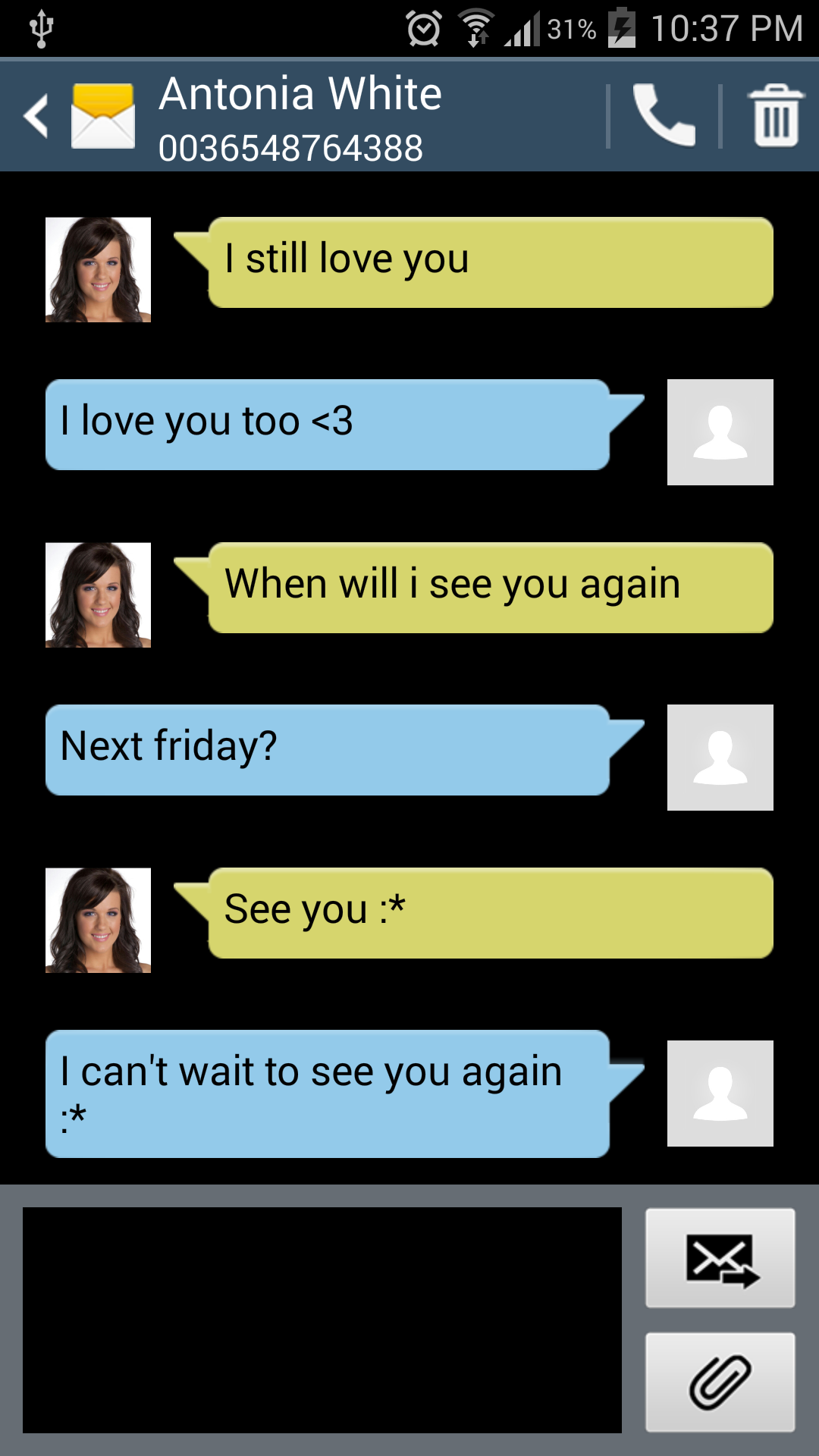 Ảnh chụp màn hình Fake Text Message