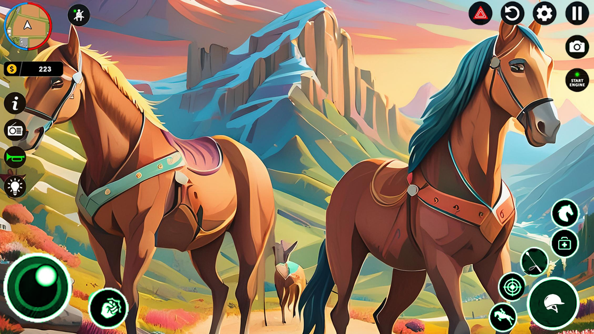 Wild Horse Family SImulator Game Screenshot