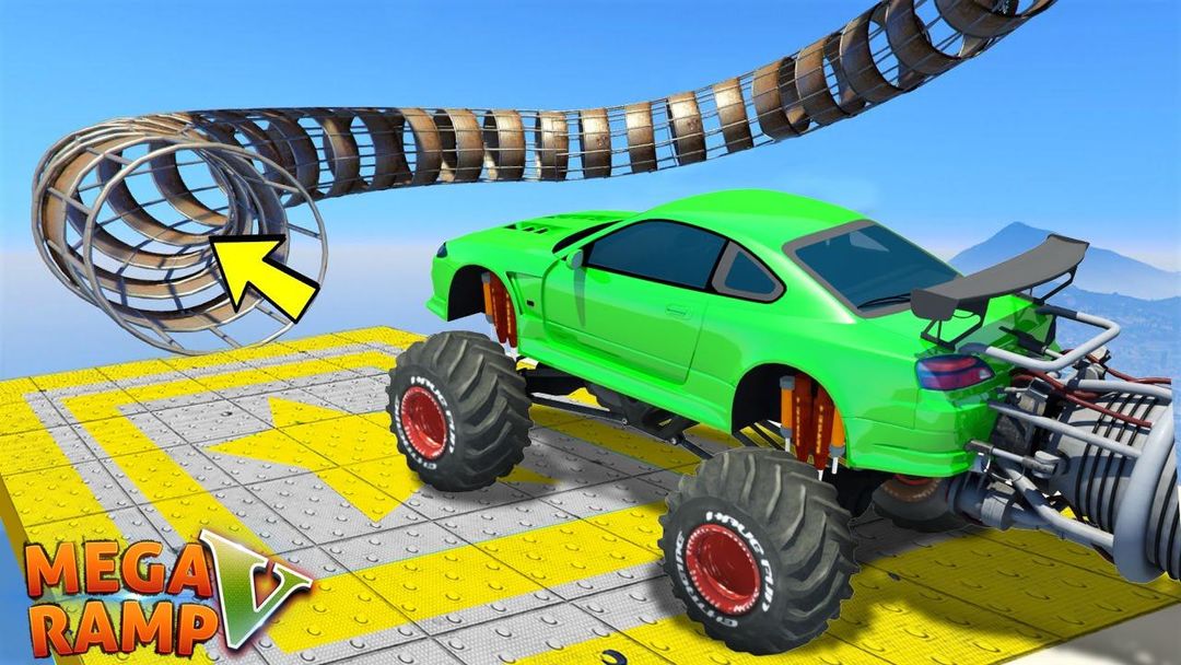 Mega Ramp Extreme Car Racing ภาพหน้าจอเกม