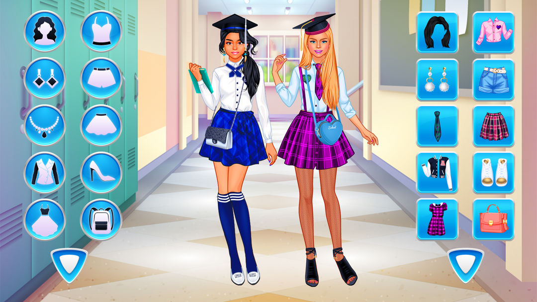 고등학교 친구들이 옷입히기게임 소녀들을 위한: 스타일 게임 스크린 샷