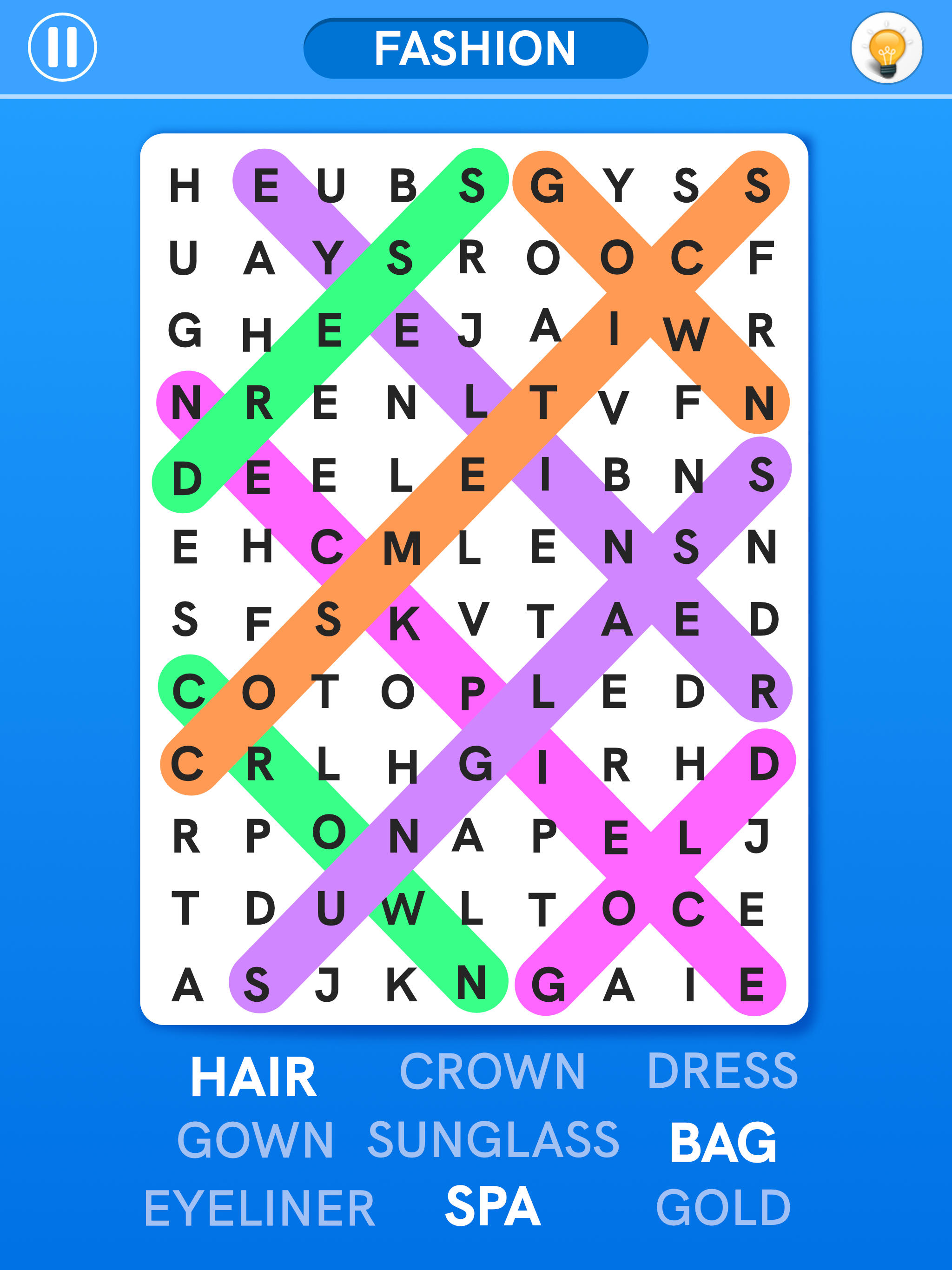 Word Search Games: Word Find Game Screenshot