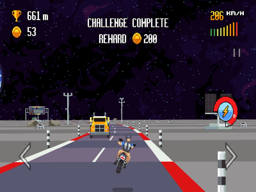 Retro Highway screenshot game