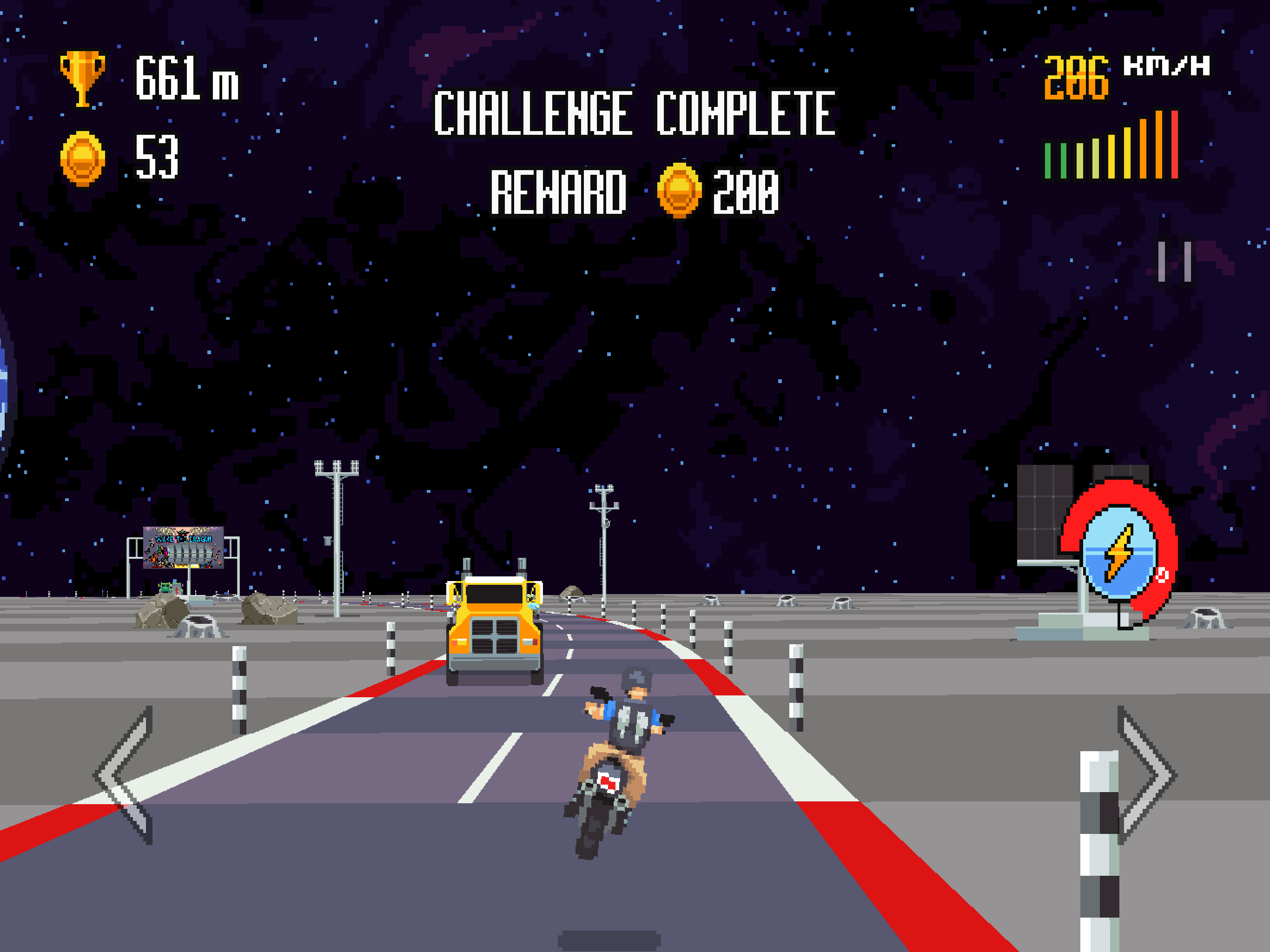 Retro Highway Game Screenshot