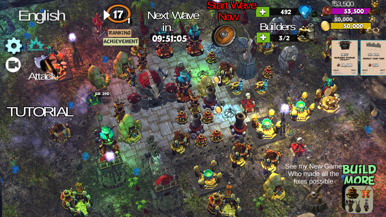 ☣️ Clash Of Orcs ⛺️ City Building Defense War TD Game Screenshot