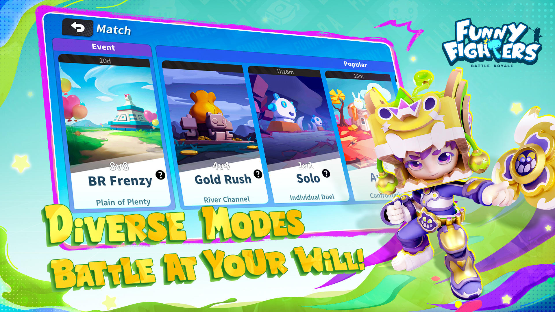Funny Fighters: Battle Royale Game Screenshot
