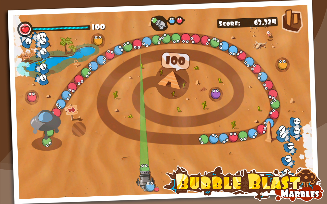 Bubble Blast Marbles Game Screenshot