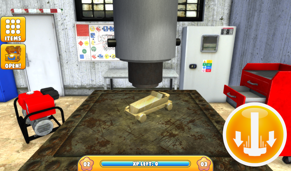 Hydraulic Press Simulator : Little Inferno Game Screenshot