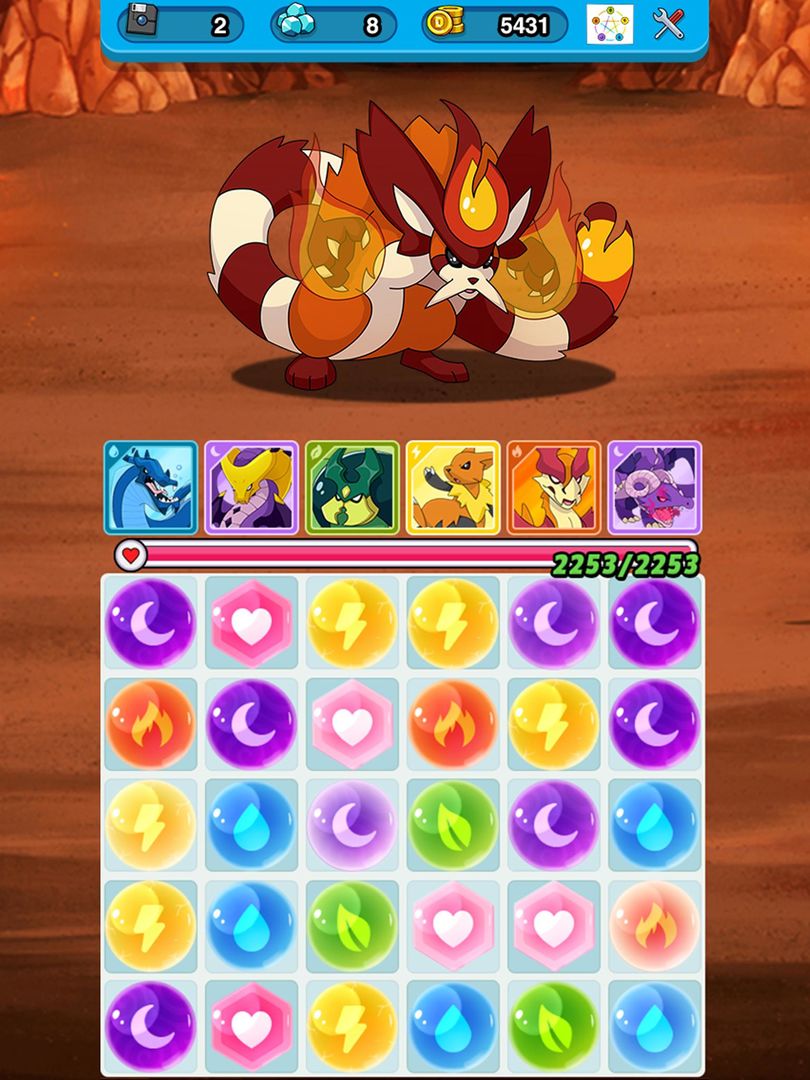 Screenshot of Dynamons Evolution Puzzle & RPG: Legend of Dragons