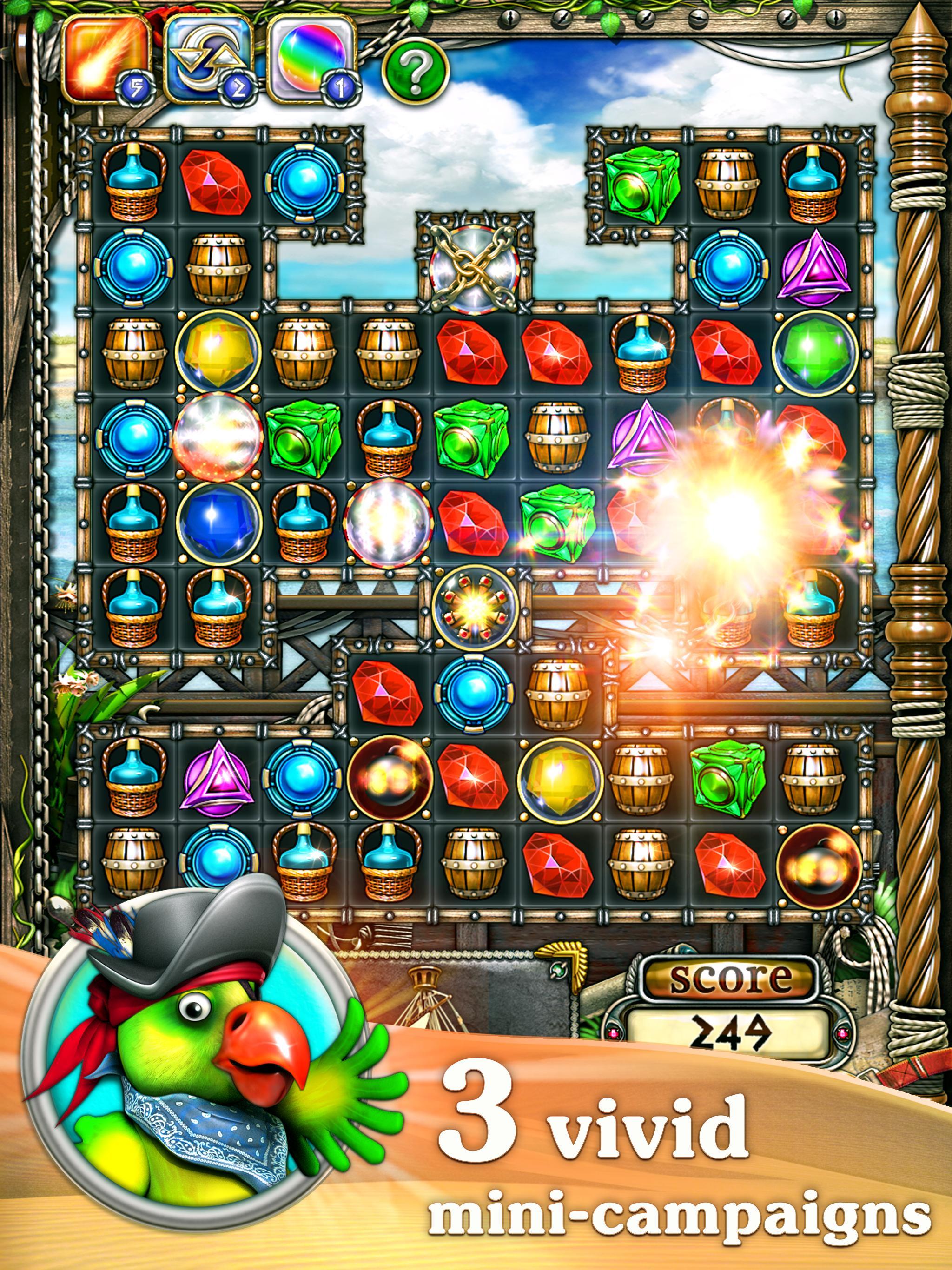 Jewellust Endless: match 3 Game Screenshot