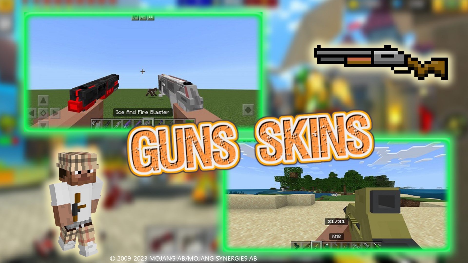 Screenshot 1 of GUNS 3D - Mod Permainan untuk MCPE 1.0