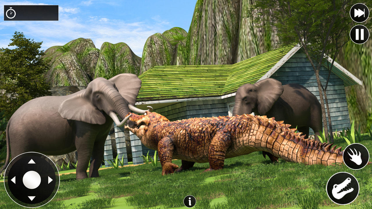 Screenshot of Crocodile Sim: Wild Attack 3D