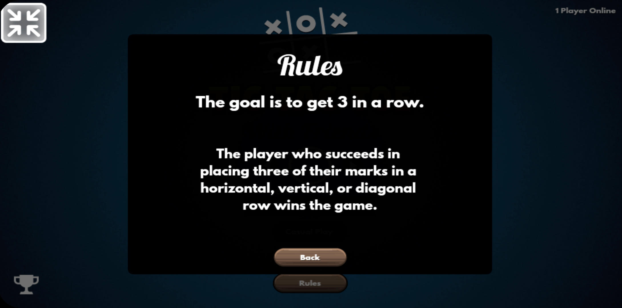 Tic Tac Toe multiplayer: XOXO Game Screenshot
