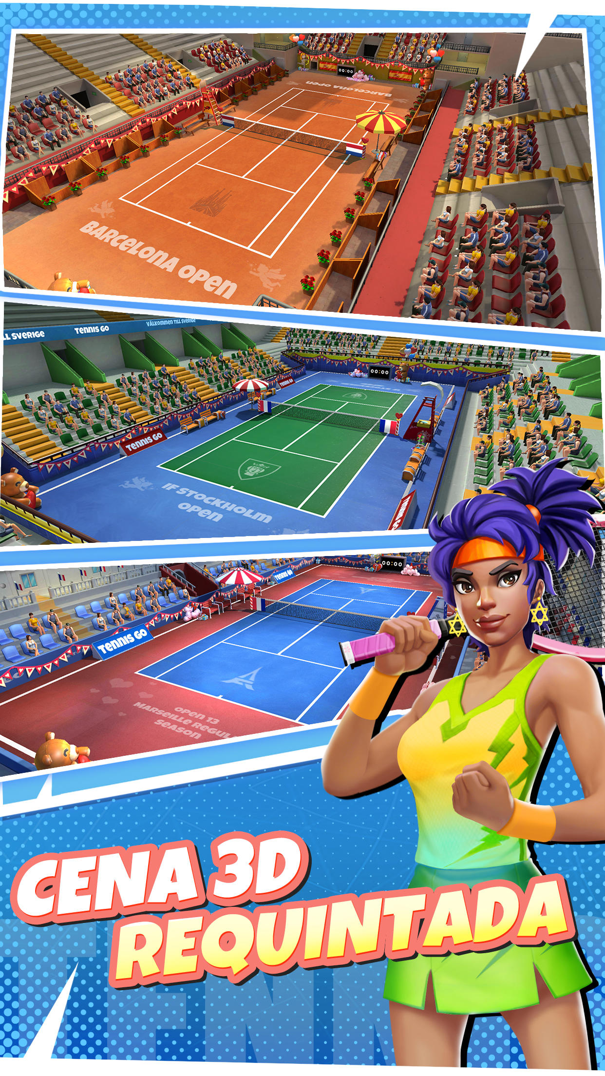 Tennis Go: World Tour 3D ภาพหน้าจอเกม