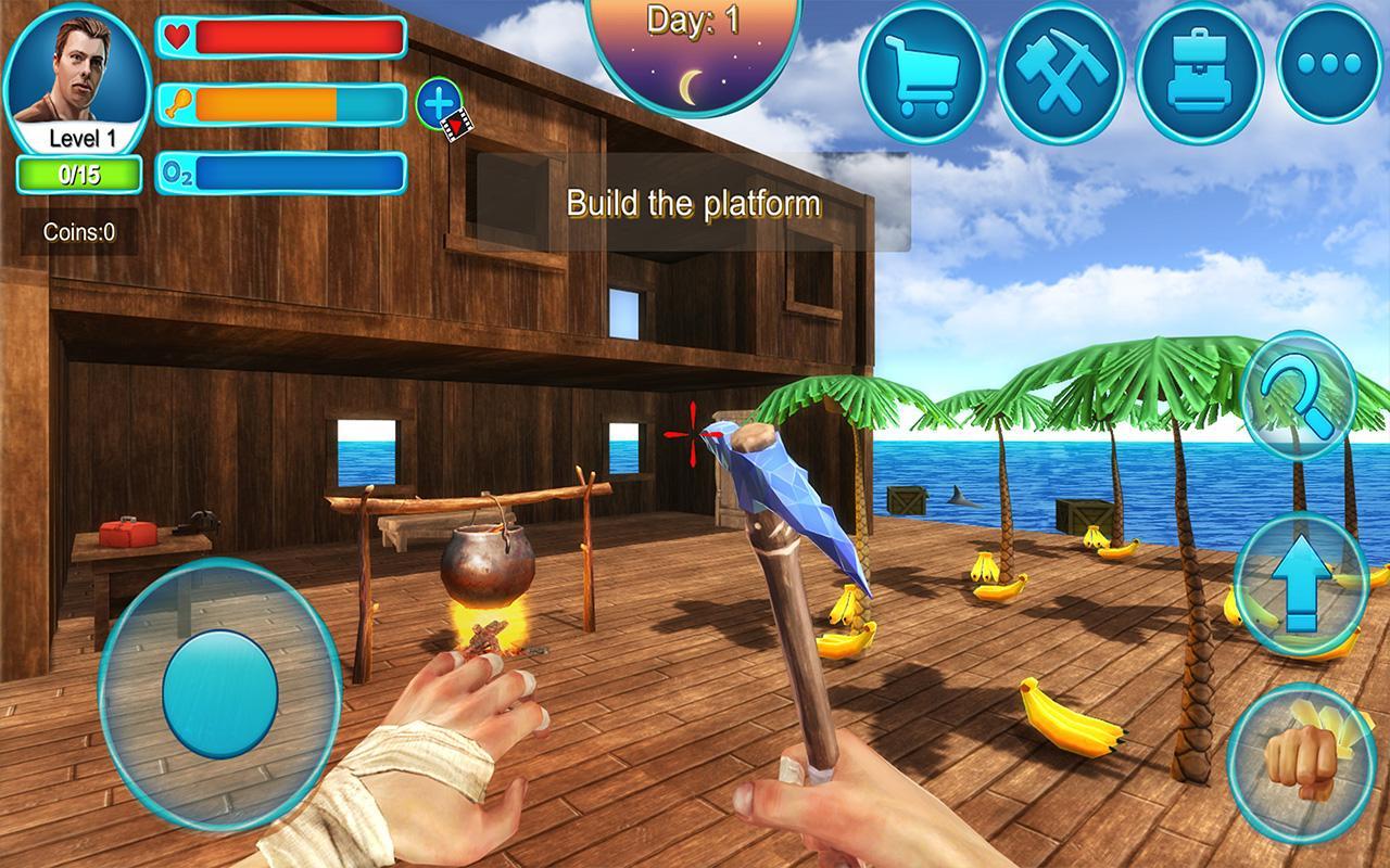 Cuplikan Layar Game Ocean Survival 3D - 2