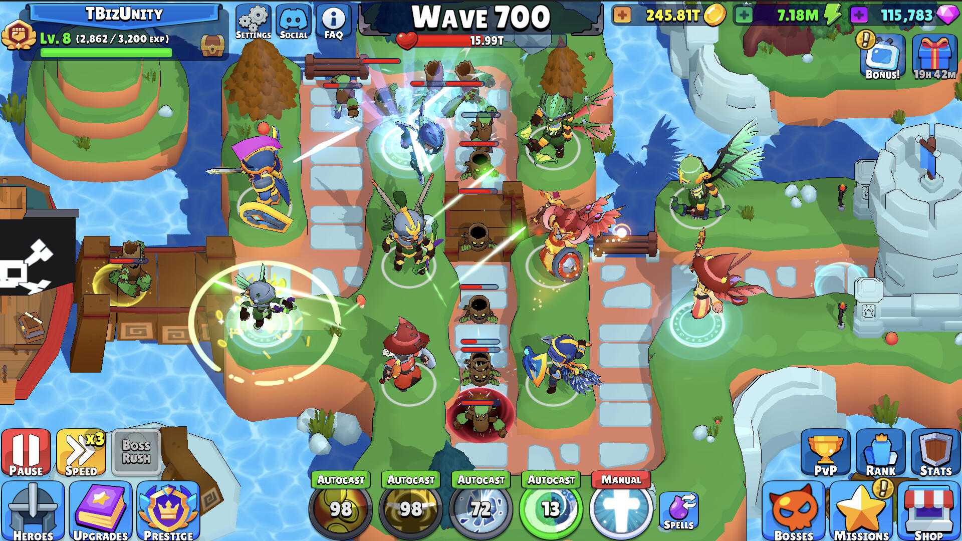 Idle Hero TD Game Screenshot