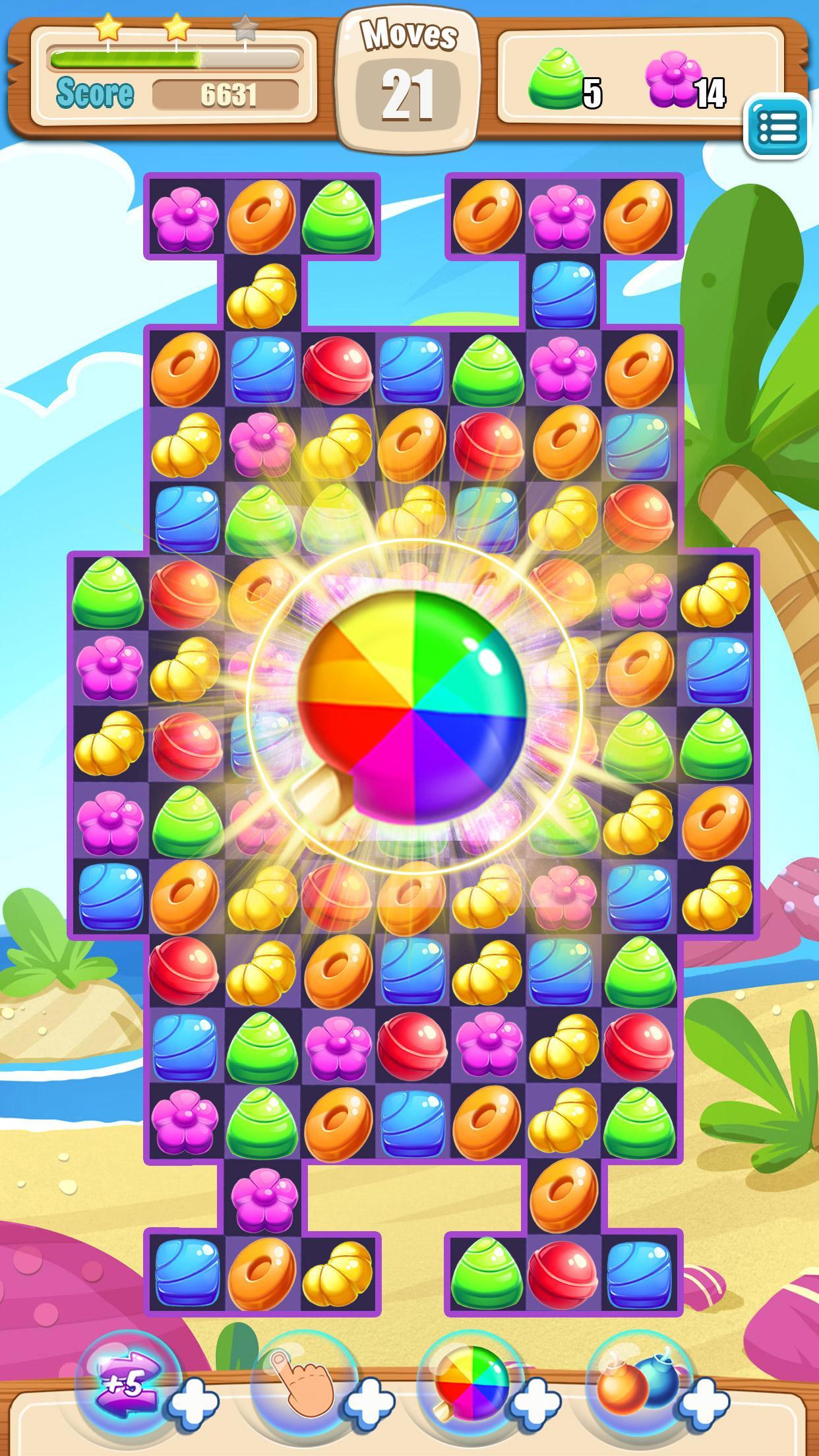 Candy Island Match 3 Game Screenshot