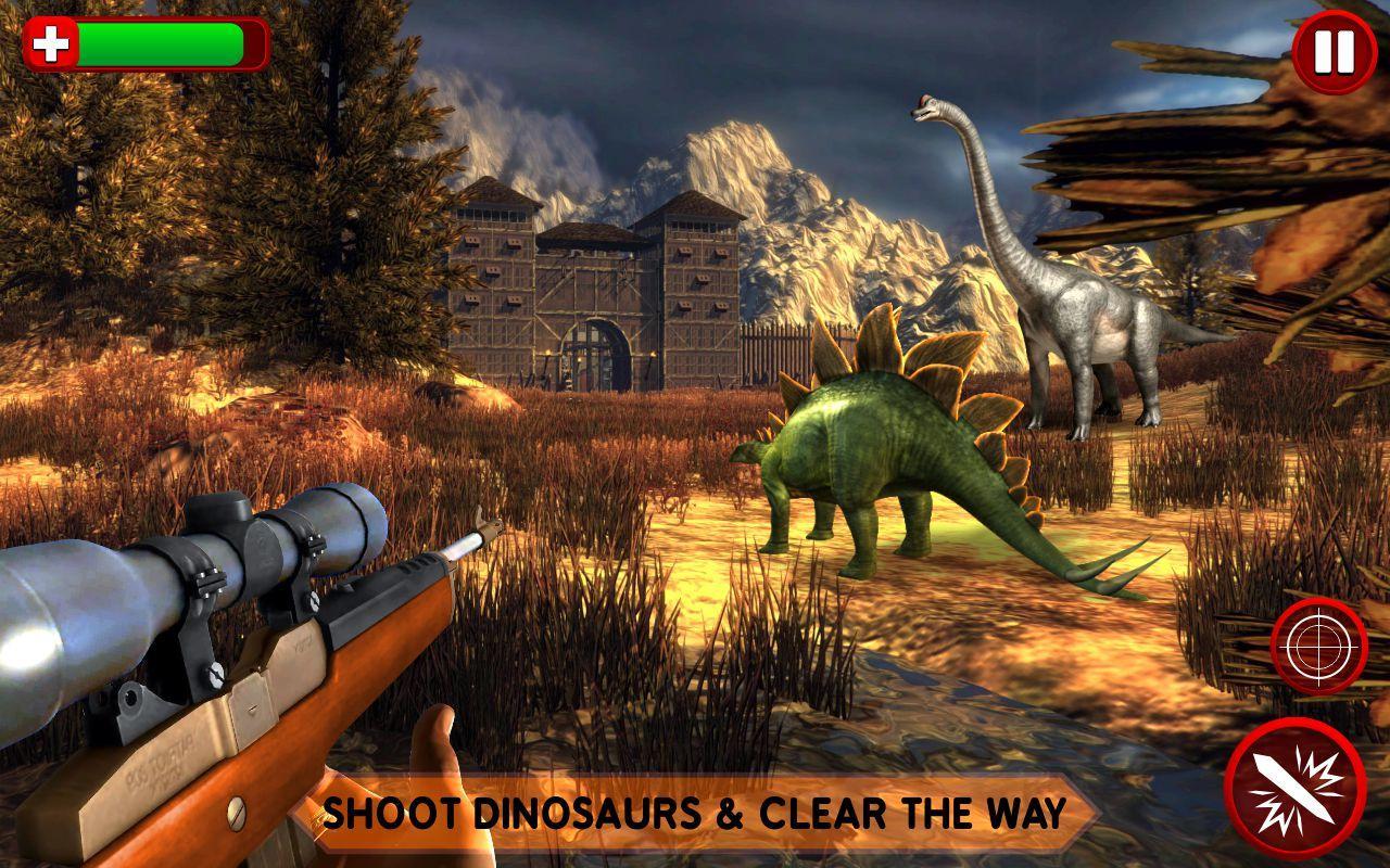 Cuplikan Layar Game Wild Jungle Dino Hunting 3d