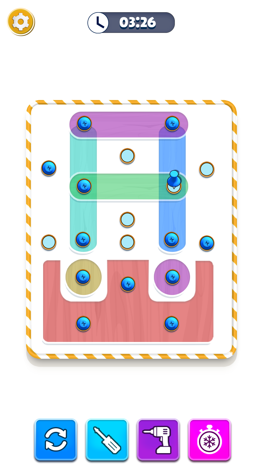 Captura de Tela do Jogo Unscrew Pin: Nuts & Bolts Jam