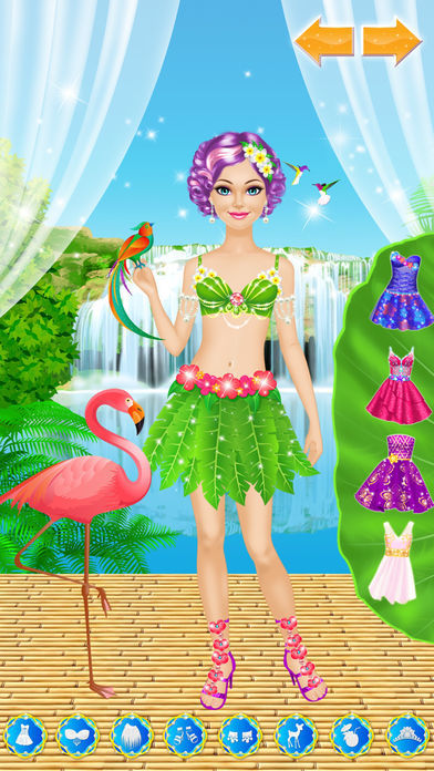 Tropical Princess: Girls Makeup and Dress Up Games ภาพหน้าจอเกม