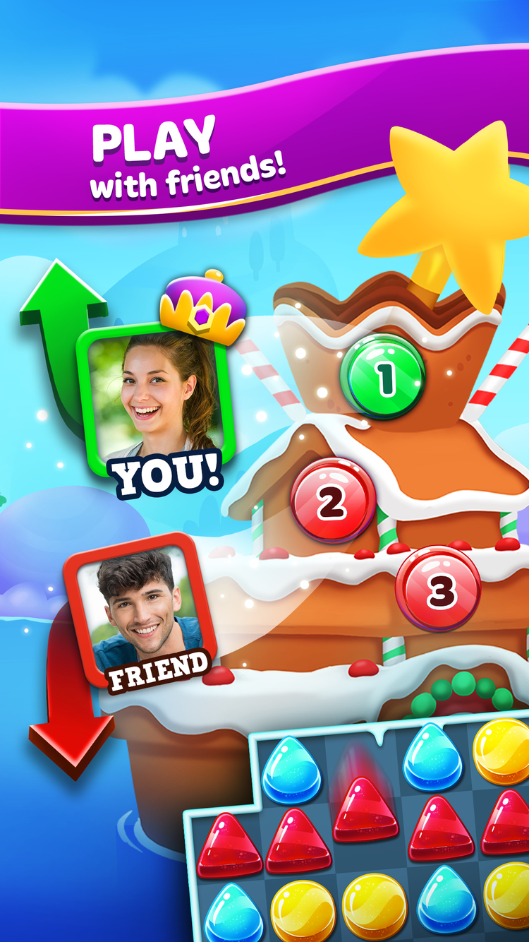 Frozen Frenzy Mania – Match 3 ภาพหน้าจอเกม