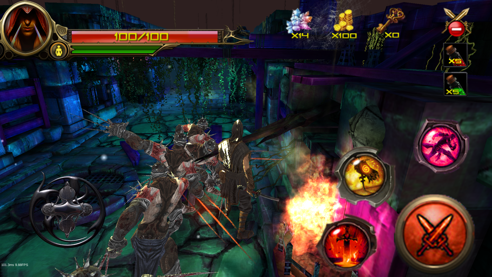 Screenshot 1 of Ninja Warrior - 닌자 암살자의 신조 24