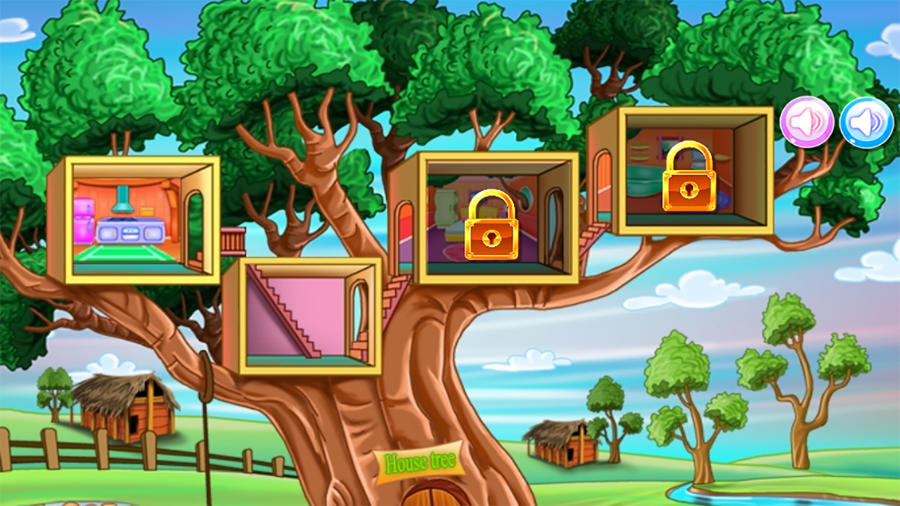 cleaning house tree game Game Screenshot