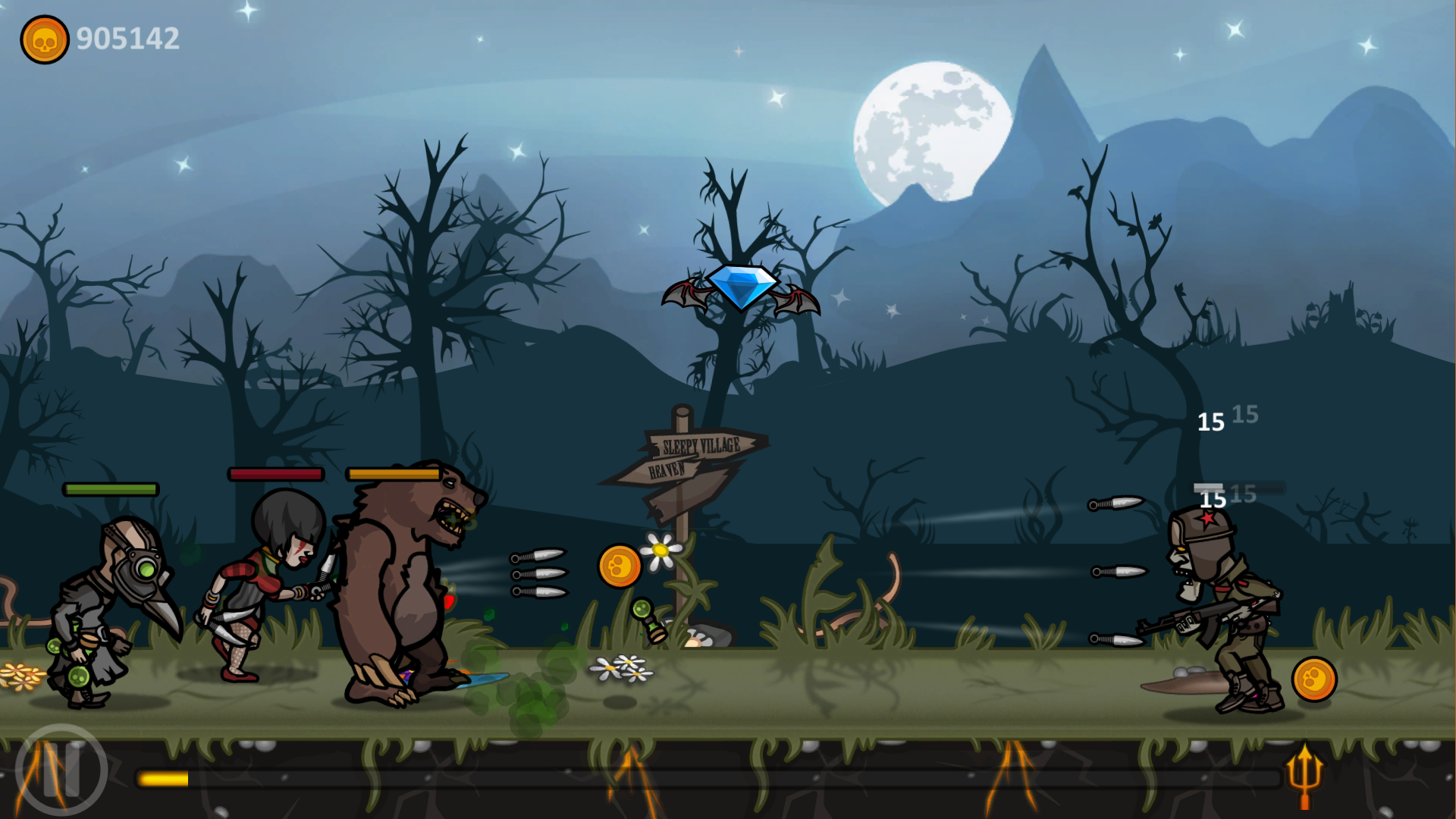 Cuplikan Layar Game Heroes vs Devil