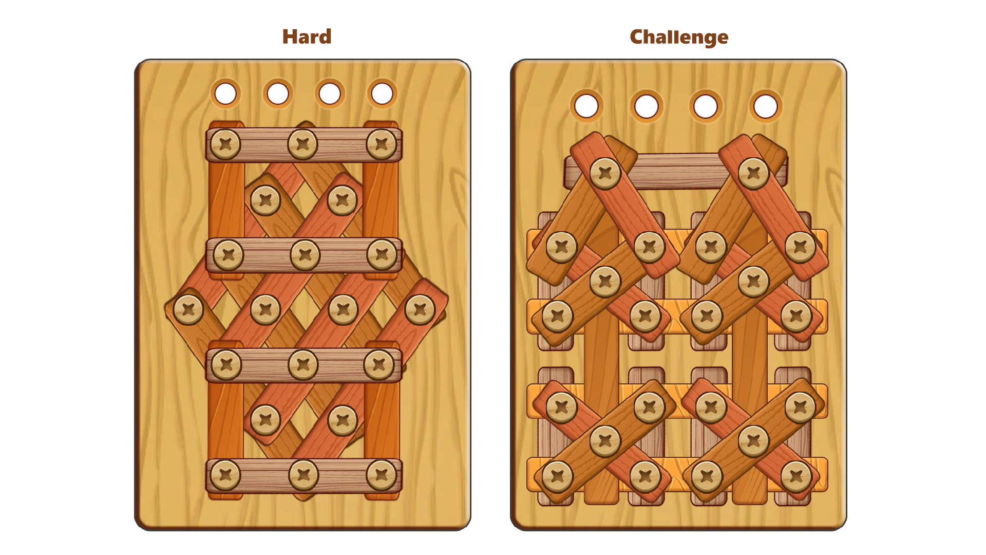 Wood Nuts & Bolts Puzzle Game Screenshot
