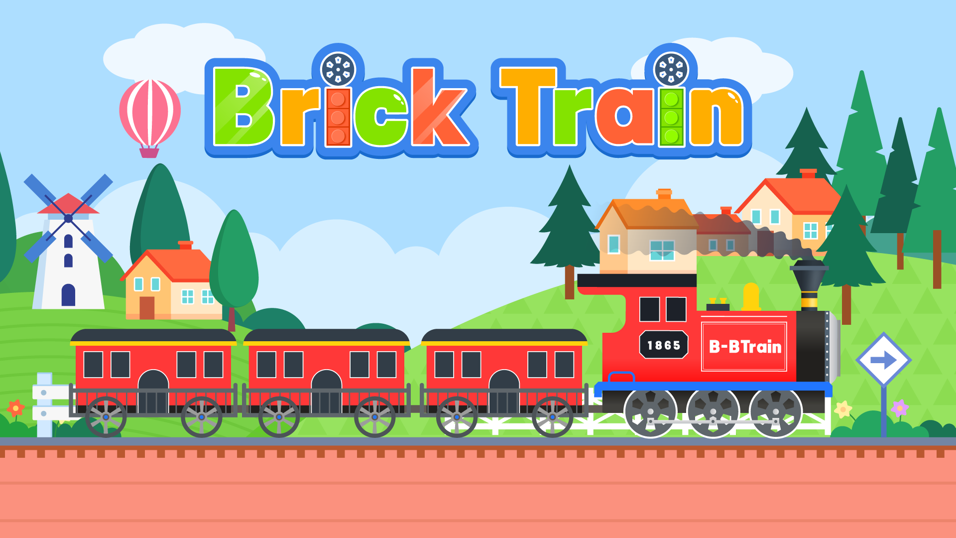 The train built from bricks