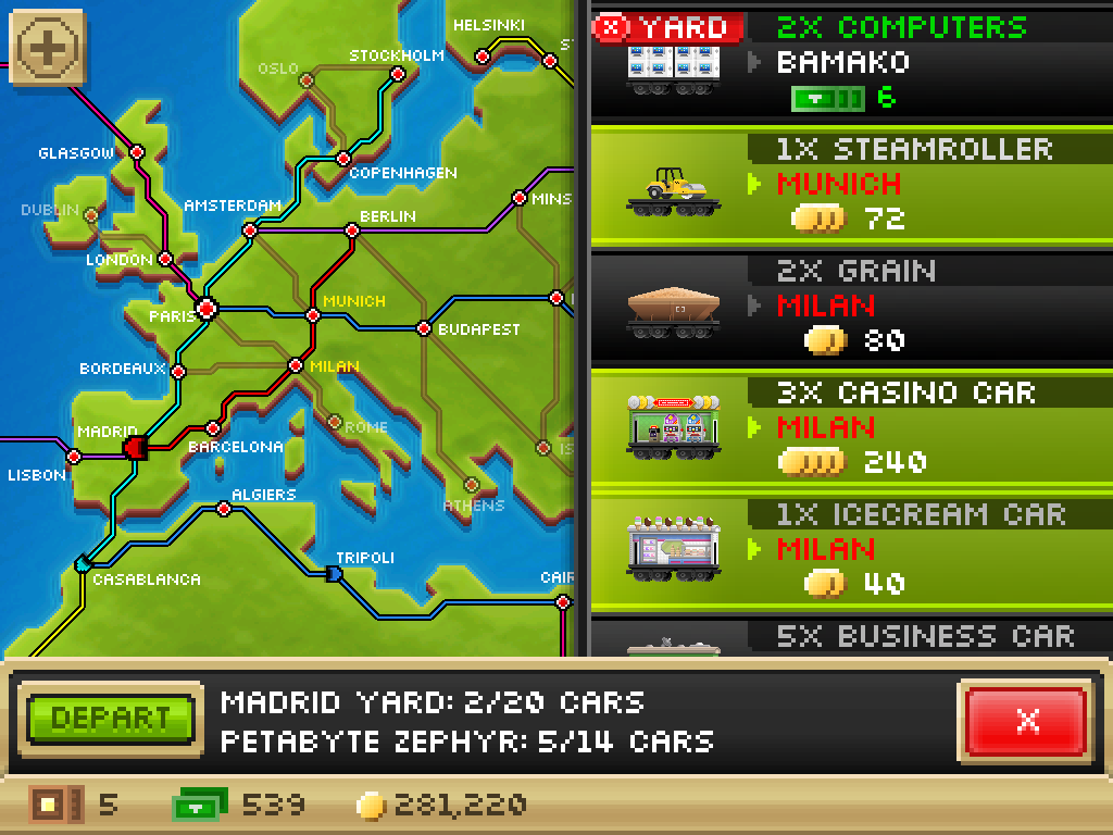 Pocket Trains - Enterprise Sim screenshot game