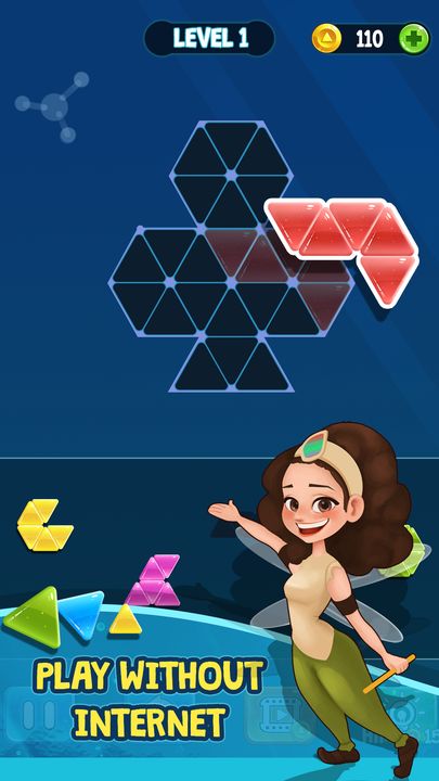 Screenshot 1 of Triangle Tangram Brain Block Puzzle 