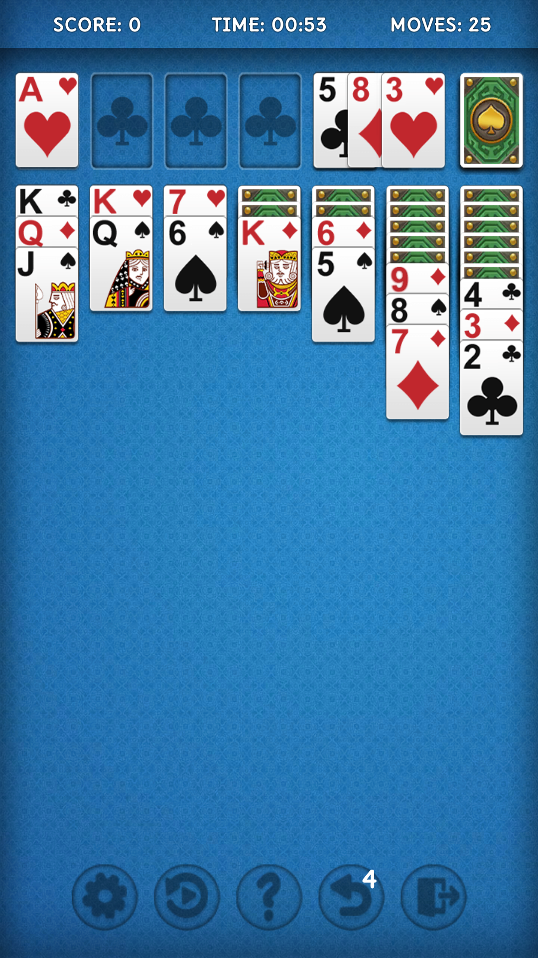 Screenshot of CardKing Solitaire