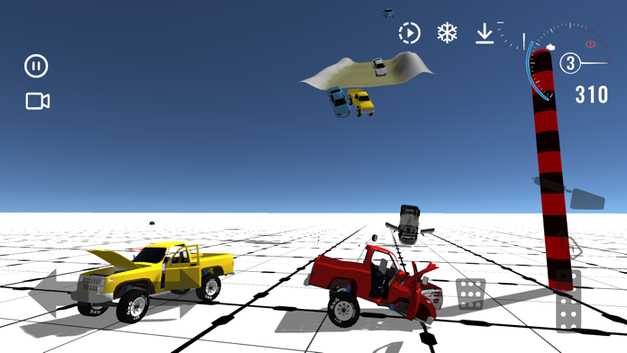 Cuplikan Layar Game Car Crash Test Simulator