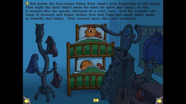 Screenshot of the video of The Berenstain Bears In the Dark