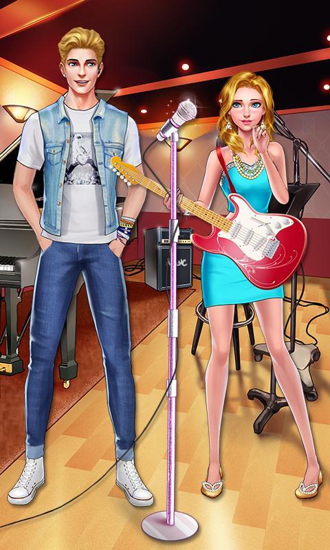 Cuplikan Layar Game Pop Star Celebrity Love Story