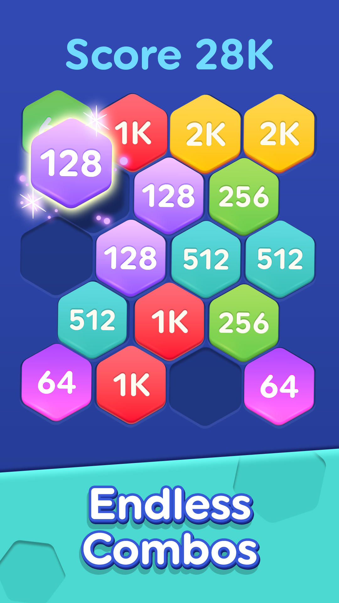Скриншот игры Merge Number 2048