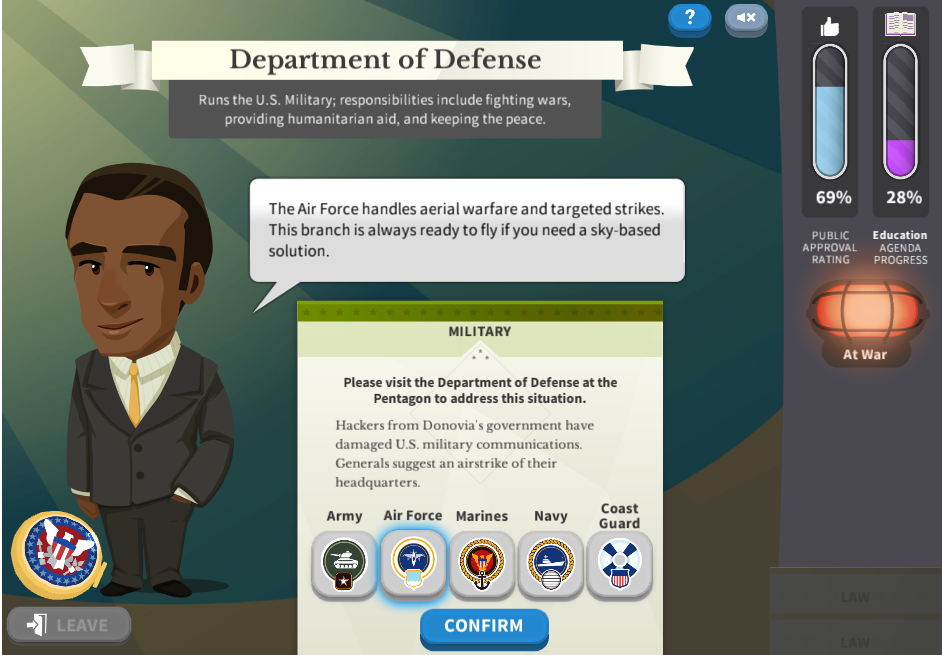 Executive Command screenshot game
