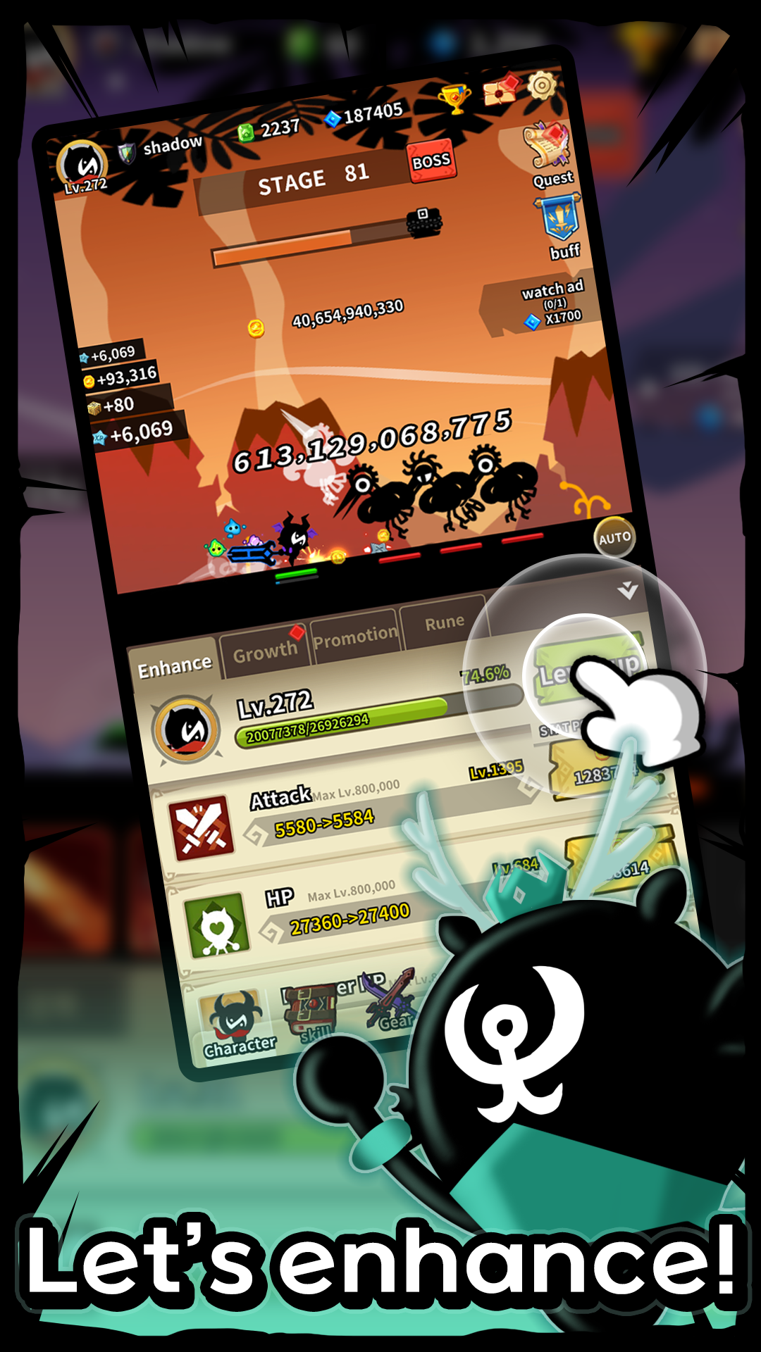 Screenshot 4 of Demon Hero : Idle RPG 