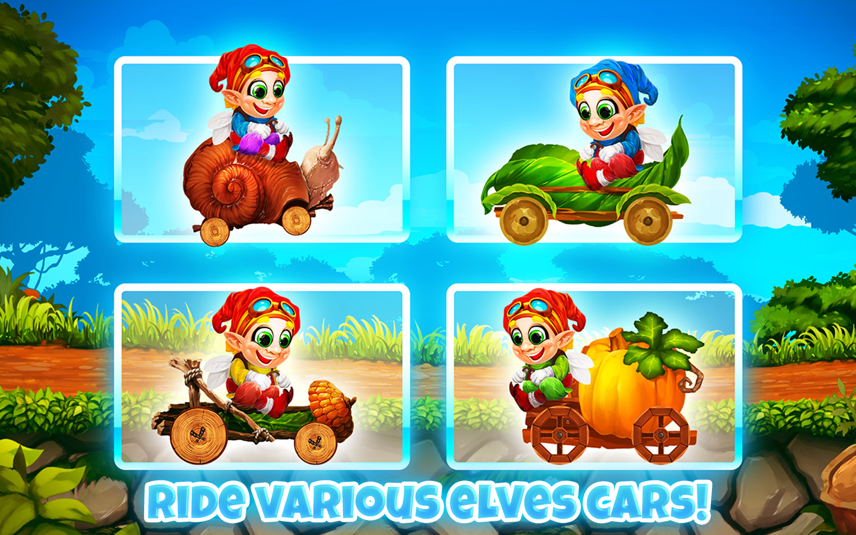 Captura de Tela do Jogo Fun Kid Racing Magic Forest
