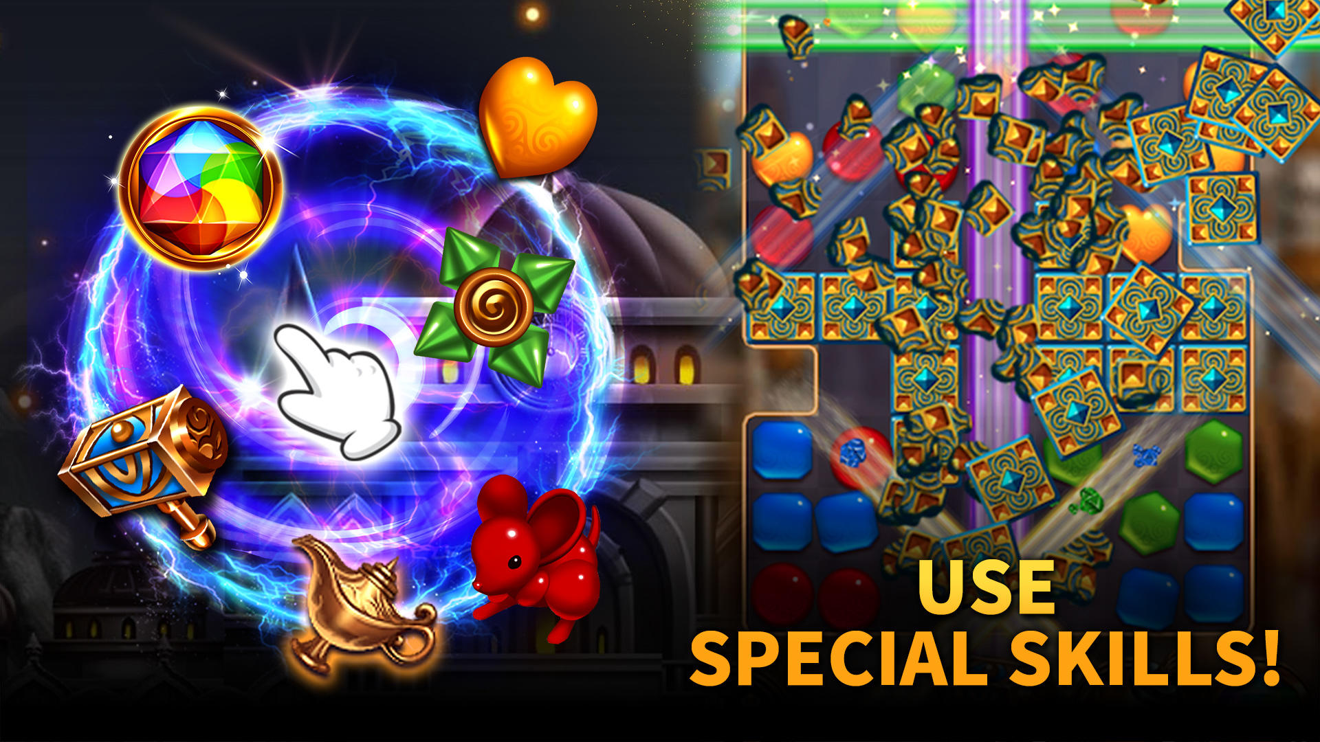 Jewel Golden Moon:Match3 Game Screenshot