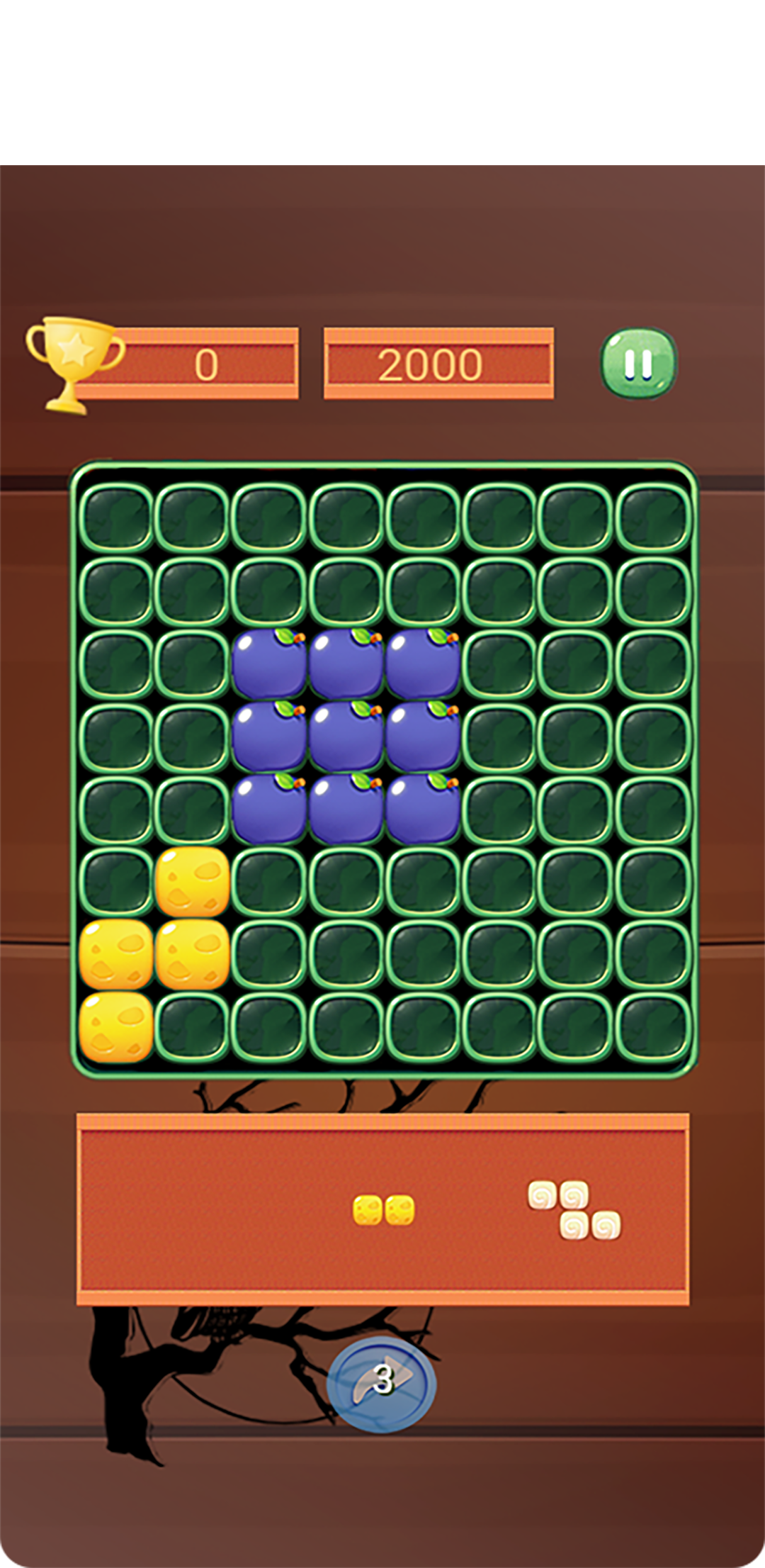 Fruit Puzzle : The Owl Game Screenshot