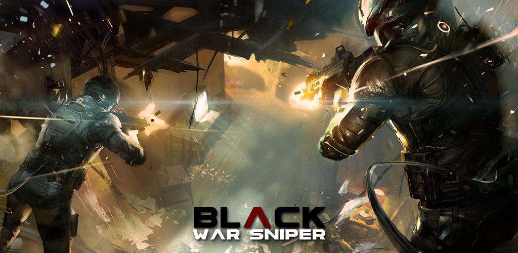 Banner of Black War Sniper - Permainan Survival 